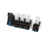 Relais de puissance solénoïde à rail DIN HH54PL DC 24 V 4PDT 14 broches 35 mm 5 pièces