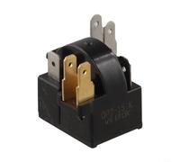 Relais de réfrigérateur PTC QP2-15H à 6 broches, démarreur robuste avec protection contre les surcharges pour réparation de réfrigérateur domestique et commercial, noir
