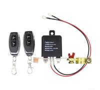 Relais de séparation de batterie télécommandé 200 A pour voiture 12 V/24 V | Interrupteur de coupure électrique avec courant de démarrage 360 A, contacts argentés, faible consommation en veille, noir