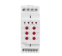 Relais de surveillance de tension triphasé sur Rail Din GRV8-10, avec temps de réinitialisation 0.1s-10s, relais de tension 36mm de largeur, 1 pièces(GRV8-10 M460)