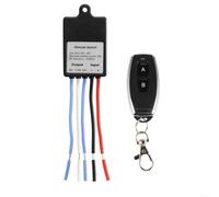 Relais de télécommande sans fil ABS 433 MHz 20 A Charge (A) | Boîtier en ABS durable, taille compacte 51 x 30 x 21 mm, finition noire, protection IP42, convient pour une utilisation en