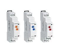 Relais de temporisation d'approbation CE sur rail DIN 220 V Dix groupes plage réglage temps 0,1 s à 10 jours(Orange Knob,TBT7-B2-200-240VAC)