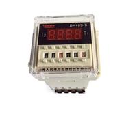 Relais de temps d'affichage numérique DH48S DH48S-S relais contrôle Cycle 0.1S-99H 8PIN avec Base DC12V/24V/36V/AC110V/220V/380V(DC12V)