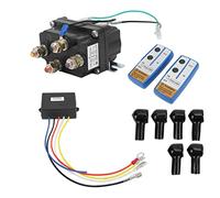 Relais de Treuil électrique Yctze, Relais de Solénoïde Treuil Métal 250A 12V pour VTT UTV 2000lb-5000lb Contrôleur de Treuil électrique Relais de Treuil (enduit Noir)