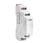 Relais de verrouillage électronique sur rail DIN, relais à mémoire, relais à impulsion, relais à impulsions SPDT 16 A, relais à pas 230 V CA ou 12-240 V CA/CC(GRM8-01 ACDC12V-240V)