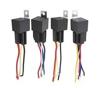 Relais de voiture étanche 12V 24V 40A 4P 5 broches, 1 pièce, relais automobile JD1912 JD1914 JD2912 JD2914, automatique avec prise harnais(JD2912 24V 4Pin)