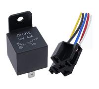 Relais de voiture étanche 4 5 broches 4P 5P 40A, longue durée vie, relais automobile normalement ouvert, DC 12V/24V for phare et climatiseur(Jd1914-12v-40a-5pin)