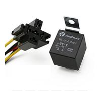 Relais de voiture étanche 4 broches 4P 5P 40A, longue durée de vie, normalement ouvert, DC 12 V/24 V, for phares, climatiseurs, 50 pièces(5P 12V 40A 1tao)