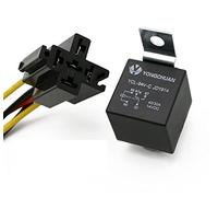 Relais de voiture étanche 4 broches 4P 5P 40A, longue durée vie, normalement ouvert, DC 12 V/24 V, for phares, climatiseurs, 50 pièces(5P 24V 40A 1tao)