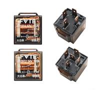 Relais de voiture résistant à l'eau 12 V 24 V 100 A SPDT 5 broches pour équipement de contrôle automobile compatible avec les méthodes d'installation de pince et de douille (24 V 4 broches 100 A)