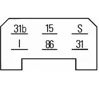 Relais d'essuie-glace 5WG 002 450-311 HELLA pour MERCEDES-BENZ T1 Fourgon