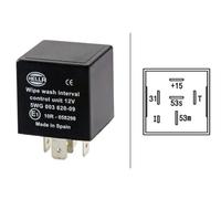 Relais d'essuie-glace 5WG 003 620-091 HELLA pour PEUGEOT VW AUDI PORSCHE RENAULT