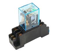 Relais DPDT 8 pièces 10A 12VDC 24VDC 110VAC 220VAC LY2N Relais à usage général LY2NJ avec prise de base de relais d'alimentation 8 broches Interrupteur de relais LY2(24VDC)