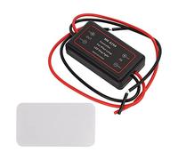 Relais DRL, Marqueur LED de Voiture Pilote Feu Arrière Contrôleur IP65 étanche Rouge 18 AWG pour Voitures SUV Vans Camions Remorques Universel LED Feux Diurnes Automatique Marche/arrêt Contrôleur Modu