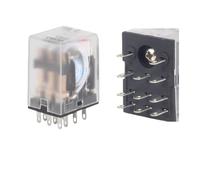 Relais électromagnétique HH53P MY3N contacteur AC220V24V12V110V 5A accessoires d'équipement avec base 11 broches(NO Base,AC110V)