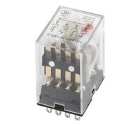 Relais électromagnétique HH54PL avec indicateur LED HH54P série MY4 AC 220V 110V 24V 24V 12V HH54P-L MY4NJ(12VDC)