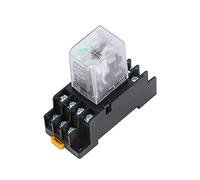 Relais enfichable HH54P MY4NJ PYF14A DC/AC 12 V, 24, 36, 48, 110, 220 5 A, contact argenté, 14 broches, 4PDT, 10 pièces