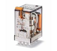 Relais auxiliaire embrochable 4 RT 8A - Type AC - 24 V - Série 55 - Finder