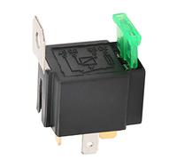 Relais fusionné 4 broches DC 12V 30A Contacts normalement ouverts Relais fusionné On/Off NO Avec support noir, relais, Relais