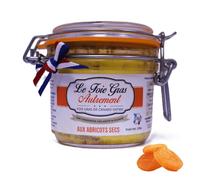 Relais Gourmet Foie Gras Entier à l'Abricot Sec 80 g - Artisanal Français Sud-Ouest - Sans Conservateurs, Additifs ni Colorants - Idéal Coffrets Gourmets et Fêtes
