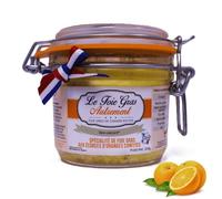 Relais Gourmet Foie Gras Entier aux Écorces d'Oranges Confites 80 g | Artisanal Français Sud-Ouest | Sans Conservateurs, Additifs ni Colorants | Idéal Coffrets Gourmets, Noël et Fêtes