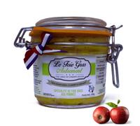 Relais Gourmet Foie Gras Entier aux Saveurs Uniques 200 g | Saveur Douce-Amère Gourmet | Sans Conservateurs, Additifs ni Colorants | Élégance et Originalité (Pomme)