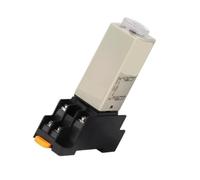 Relais H3Y-2-C AC220V 5A 8 broches 2NO + 2NC 0-60S avec base pour le contrôle et la protection des circuits industriels