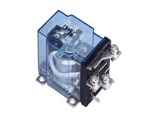 Relais haute puissance JQX-60F 60A 80A DC12V DC24V AC220V Contacteur plaqué argent Bobine en cuivre Relais à coque résistante au feu(1no 1nc 60a,DC12V Blue)