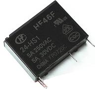 Relais HF46F-24-HS1 24V 5A Dip4 G5NB AC5N Aldp 4 Broche HF46F-5-HS1 HF46F-12-HS1 de puissance un 25 ouverte normalement 0vac(Hf46f-24-hs1)