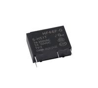 Relais HF46F-G-5-HS1T 5 V CC, normalement Ouvert, 4 Broches, 7 A, 250 V CA
