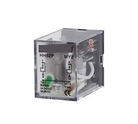 Relais HH52P MY2NJ Bobine Général DPDT Micro Mini Contacteur Électromagnétique avec Socle LED 8Pin 5A Rele12V24V220V 1Pcs(Dc,380V-With Base)