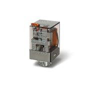 Relais industriel 2P 10A 230V AC, bouton 60.12.8.230.0050