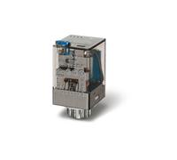 Finder série 60 - Rele industriel undecal 24 VAC Puls + LED + indicateur Mécanisme
