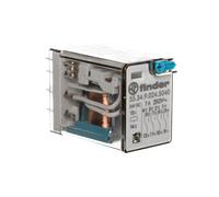 Relais industriel 4P 7A 24V DC bouton test indicateur de 55.34.9.024.5040