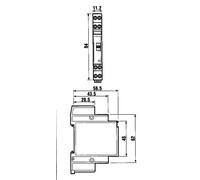 Relais industriel Finder 19.21.0.024.0000 Tension nominale: 24 V/DC, 24 V/AC Courant de commutation