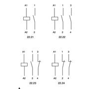 Relais industriel Finder 22.22.9.024.4000 Tension nominale: 24 V/DC Courant de commutation (max.): 20 A 2 NO (T) 1 pc(s)