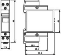 Relais industriel Finder 22.23.9.024.4000 Tension nominale: 24 V/DC Courant de commutation (max.): 20 A 1 NO (T), 1 NF (R) 1 pc(s)