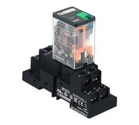 Relais intermédiaire 15A 8 broches 2NO 2NC RPM22BD RPM22P7 DC24V AC230V avec Base/RPZF2(RPM22BD DC24V)