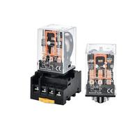 Relais intermédiaire haute puissance, bobine de cuivre, Contact argenté, relais électromagnétique général AC220V/DC24V, MK2P-I MK3P-I(10 Pcs,3P-I DC24V)