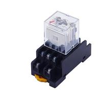 Relais intermédiaire LY3NJ HH63P 10A Micro petit relais électromagnétique ACDC12V24V AC110V 220V 380V avec base de prise 11 broches PTF11A(AC 380V)