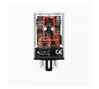 Relais intermédiaire MK2P-I 8 broches MK3P-I 11 broches, petit relais électromagnétique avec base de prise 8 broches PF083A DC12 V/24 V AC110 V/220 V(MK3P-I,DC12V)