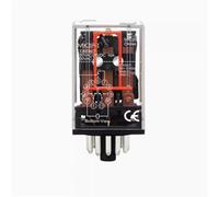 Relais intermédiaire MK2P-I 8 broches MK3P-I 11 broches, petit relais électromagnétique avec base de prise 8 broches PF083A DC12 V/24 V AC110 V/220 V(MK2P-I,AC12V)