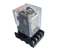 Relais intermédiaire MK2P-I MK2P MK3P petit relais électromagnétique avec socle DC12V DC24V AC12V AC24V AC110V AC220V(MK2P 8PIN,AC220V)