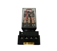 Relais intermédiaire MK3P-I MK3P petit relais électromagnétique 11 broches avec socle DC12V DC24V AC36V AC110V AC220V AC380V(DC24V)