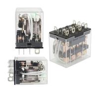 Relais mini HH64P P143 14 broches 10A avec LED Relais intermédiaire LY4NJ 12V 24V 110V 220V 380V Relais général LY2N-GS JQX-13F 4Z(AC - 1pcs,220V)