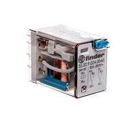 Relais miniature 2P 10A 24V DC bouton 55.32.9.024.0040