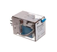 Relais miniature 3P 10A 24V DC bouton test mécanique 60.13.9.024.0040