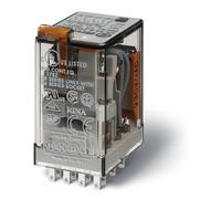 Relais miniature 4P 7A 24V DC, bouton poussoir 55.34.9.024.0074