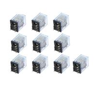 Relais MY2P HH52P MY2NJ AC 110V 220V 380V DC 12V 24V 36V, 10 pièces(AC 220V)