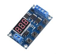 Relais numérique réglable avec minuteur MOS - Commutateur de commande de 0,1 seconde à 999 minutes - Entrée de tension large CC 5 V-36 V pour bricolage électronique, contrôle du moteur, éclairage